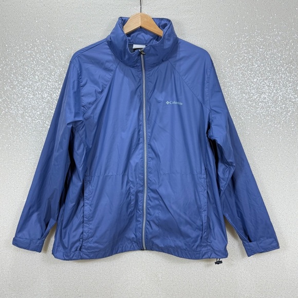 Columbia Sportswear Blue Full Zip Lightweight Windbreaker Jacket 2X - Picture 2 of 11
